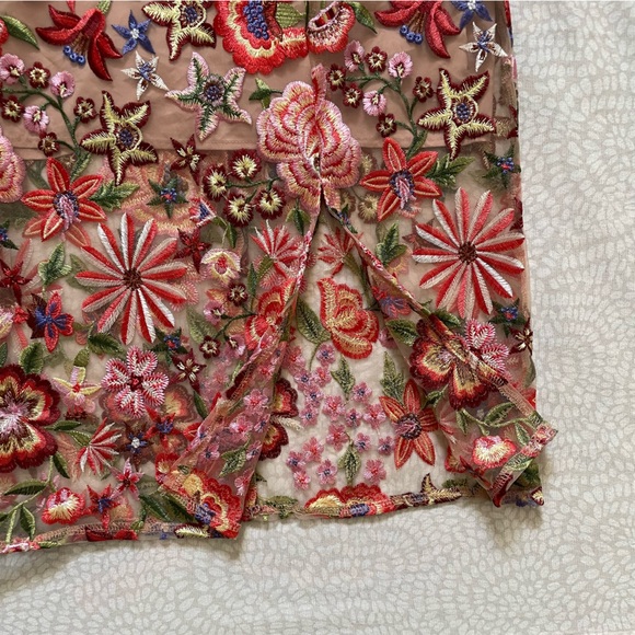 SAM EDELMAN Floral Embroidered Midi Dress Size 0 NWT - Picture 7 of 14